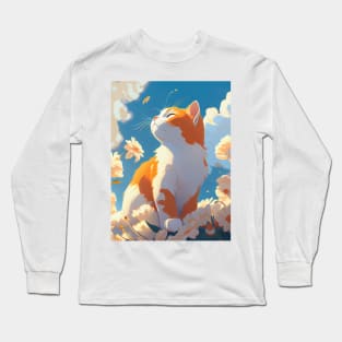 Orange and white cat Long Sleeve T-Shirt